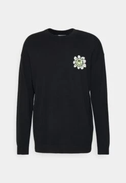 YOURTURN Crewneck With A Flower - Trui - Black -Yourturn Verkoopwinkel 1a95398e01964ef2994868db2207dc57