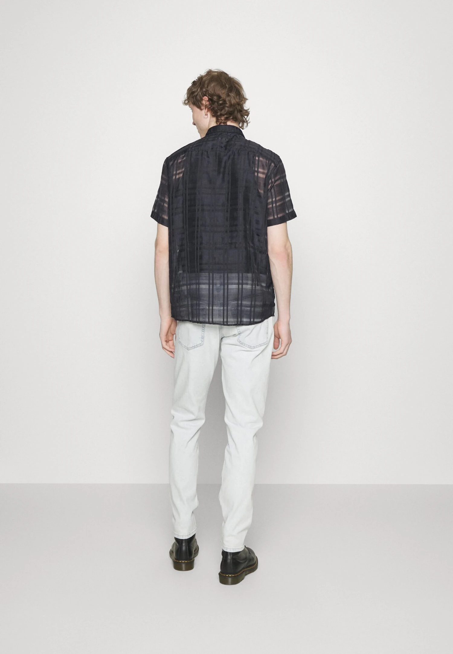 YOURTURN Mesh Shirt - Overhemd - Black 3 YOURTURN Mesh Shirt - Overhemd - Black - Afbeelding 3