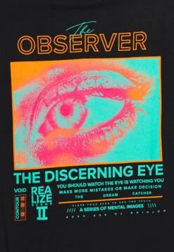 YOURTURN Unisex Observer- T-Shirt Print - Black -Yourturn Verkoopwinkel 2f10caddf93c4f93970871184d5087d9