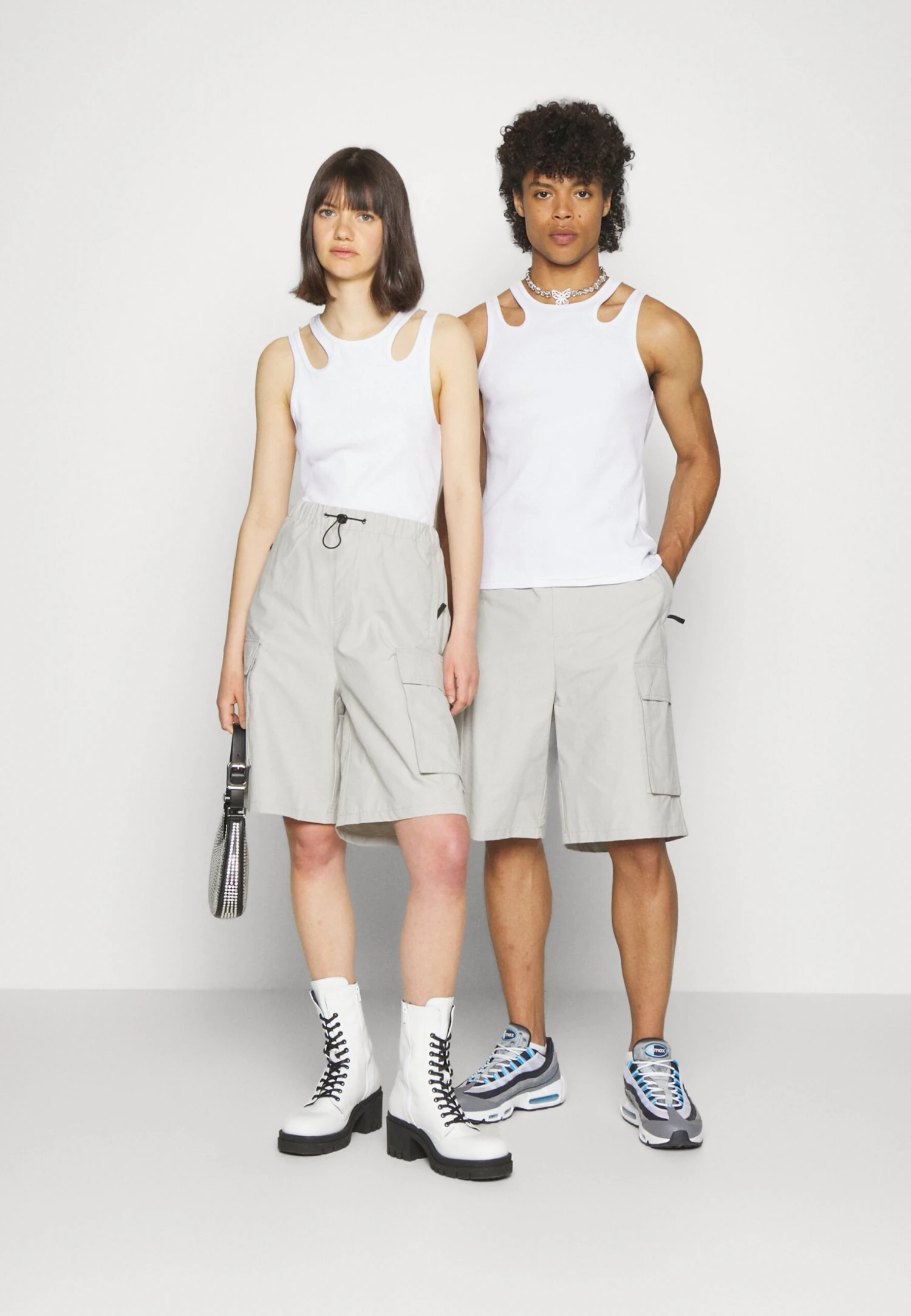 YOURTURN Unisex - Shorts - Light Grey 2 YOURTURN Unisex - Shorts - Light Grey - Afbeelding 2