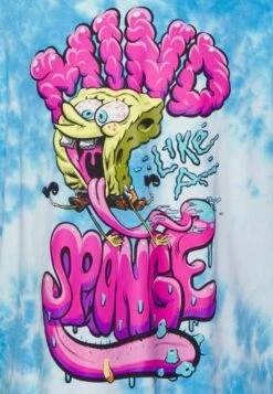 YOURTURN Spongebob Tie Dye Graphic Tee - T-Shirt Print - Blue -Yourturn Verkoopwinkel 40875b87dec64753aa40d175f8bdc22e