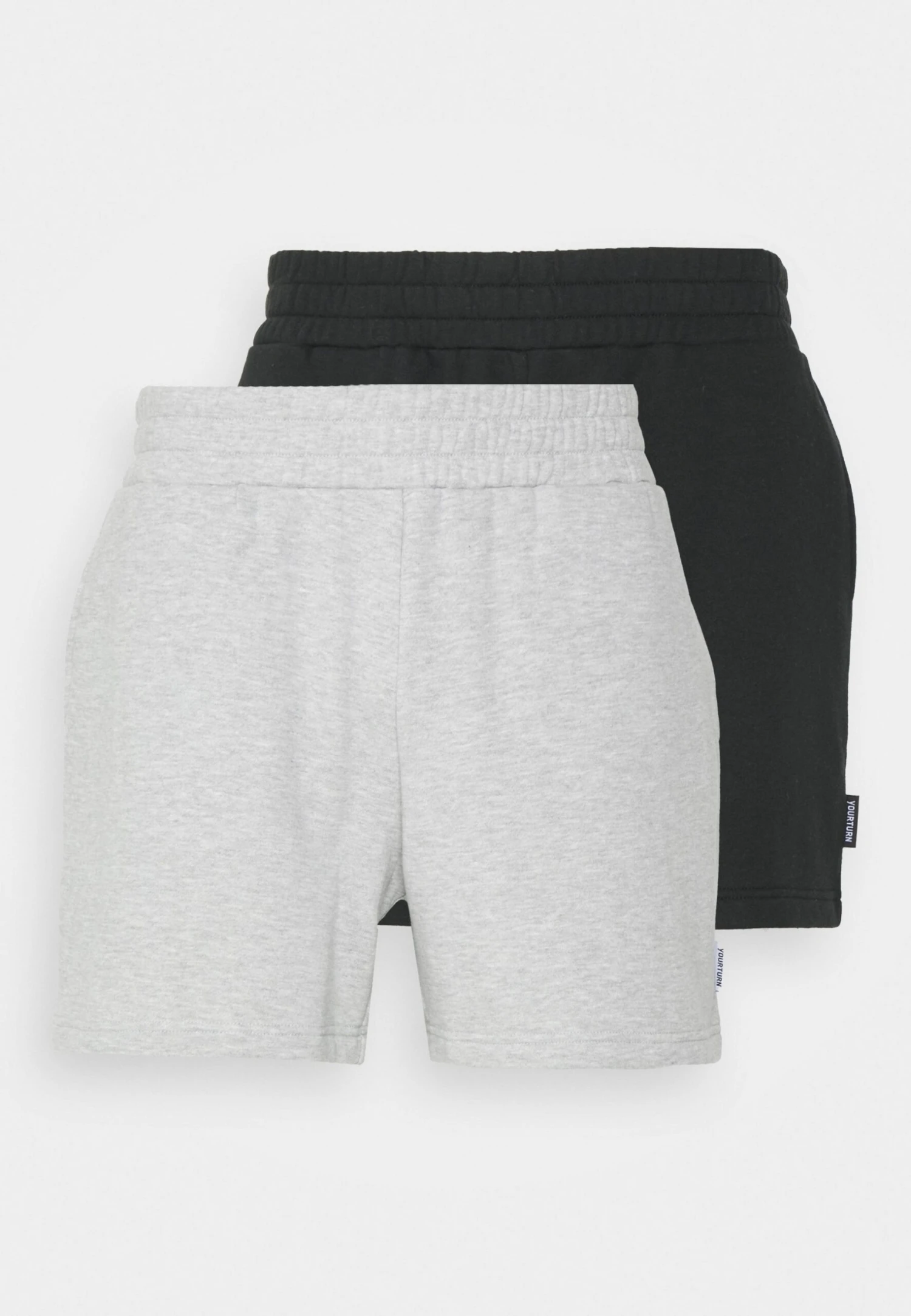 YOURTURN 2 Pack Unisex - Shorts - Black/Grey 1 YOURTURN 2 Pack Unisex - Shorts - Black/Grey