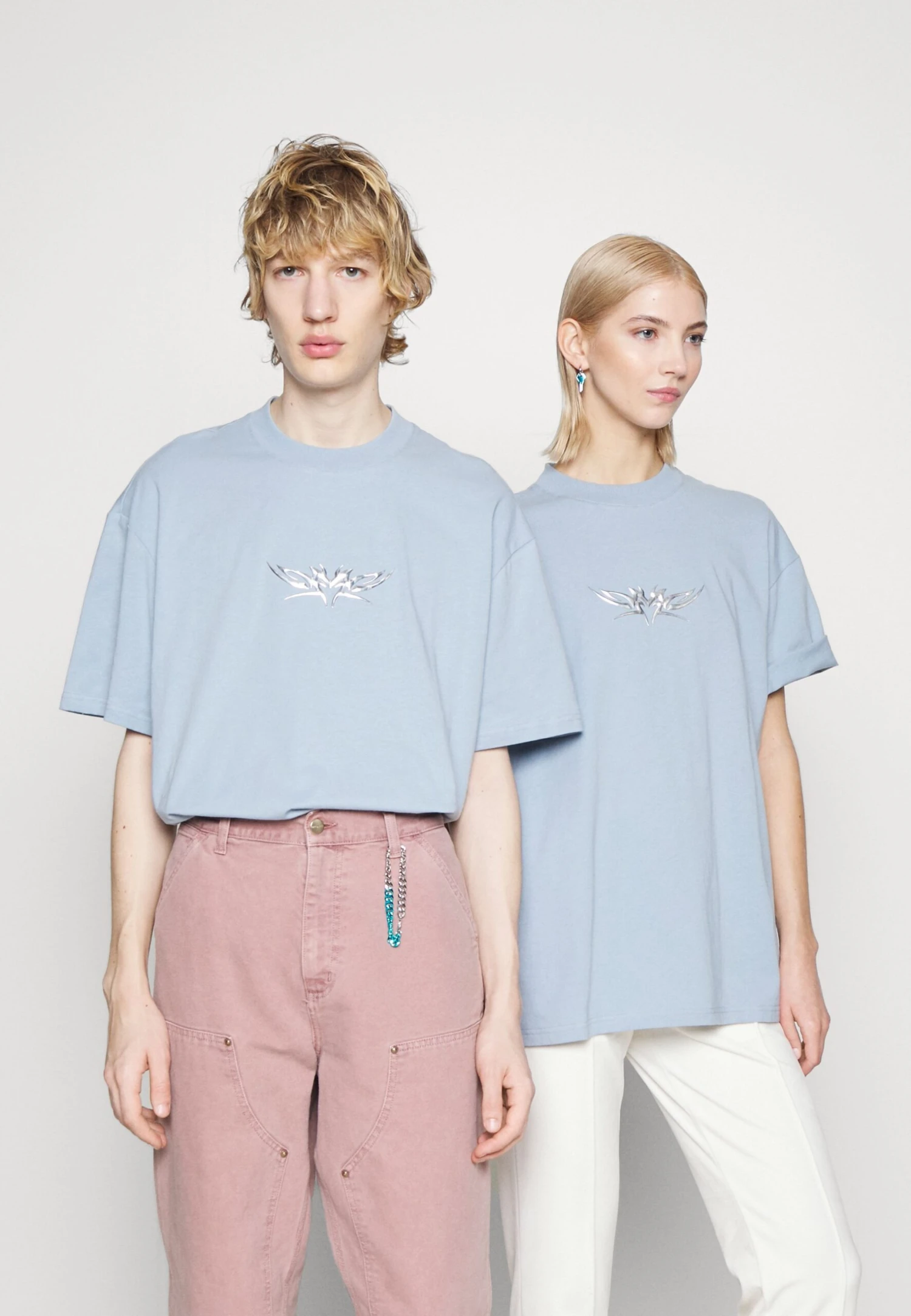 YOURTURN T-Shirt Print - Light Blue 1 YOURTURN T-Shirt Print - Light Blue