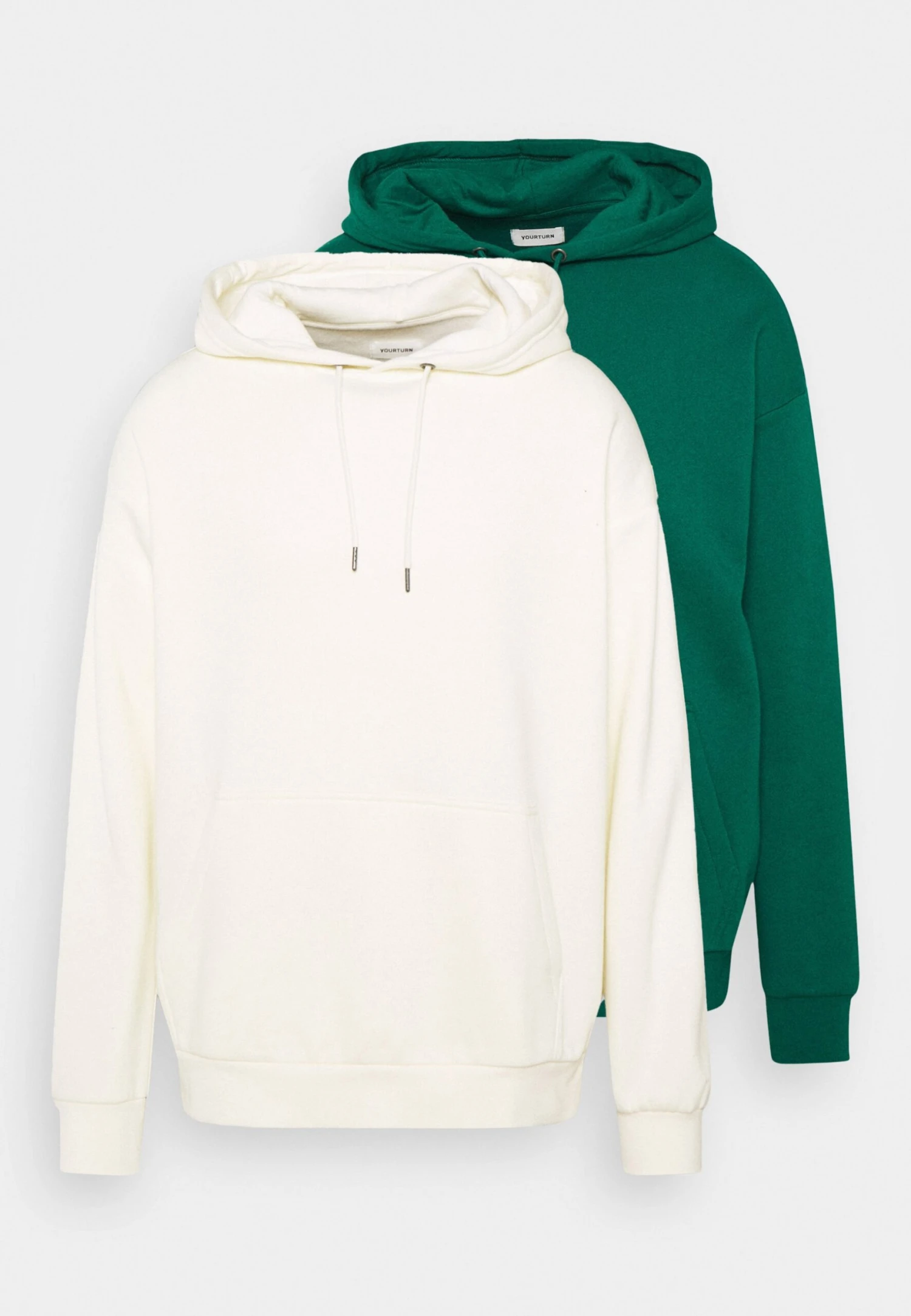 YOURTURN 2 Pack Unisex - Hoodie - Off-White/Green 1 YOURTURN 2 Pack Unisex - Hoodie - Off-White/Green