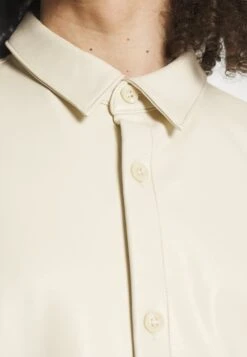 YOURTURN Unisex - Imitatieleren Jas - Beige -Yourturn Verkoopwinkel a32ba3b97fb84e7fae95b9c061124838