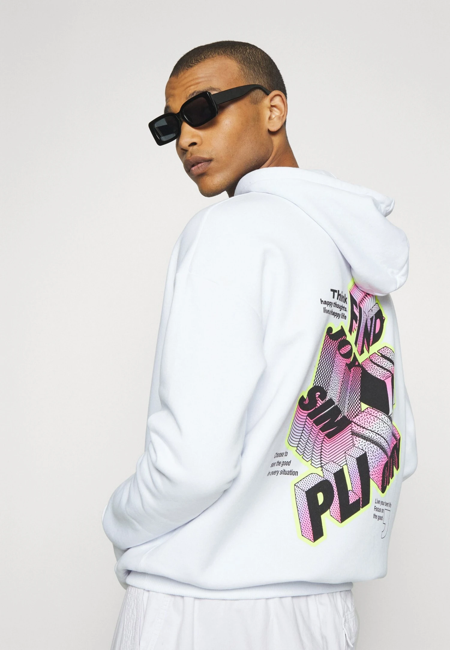 YOURTURN Letters - Hoodie - White 4 YOURTURN Letters - Hoodie - White - Afbeelding 4