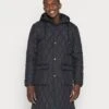 YOURTURN Coat Unisex - Halflange Jas - Black
