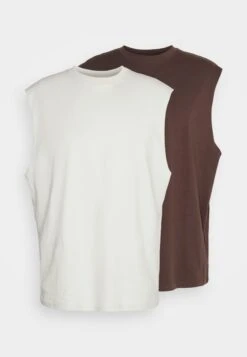 YOURTURN Unisex 2 Pack - Top - Light Grey/Brown -Yourturn Verkoopwinkel b4a185206552426fb7c0ed2c990e63df