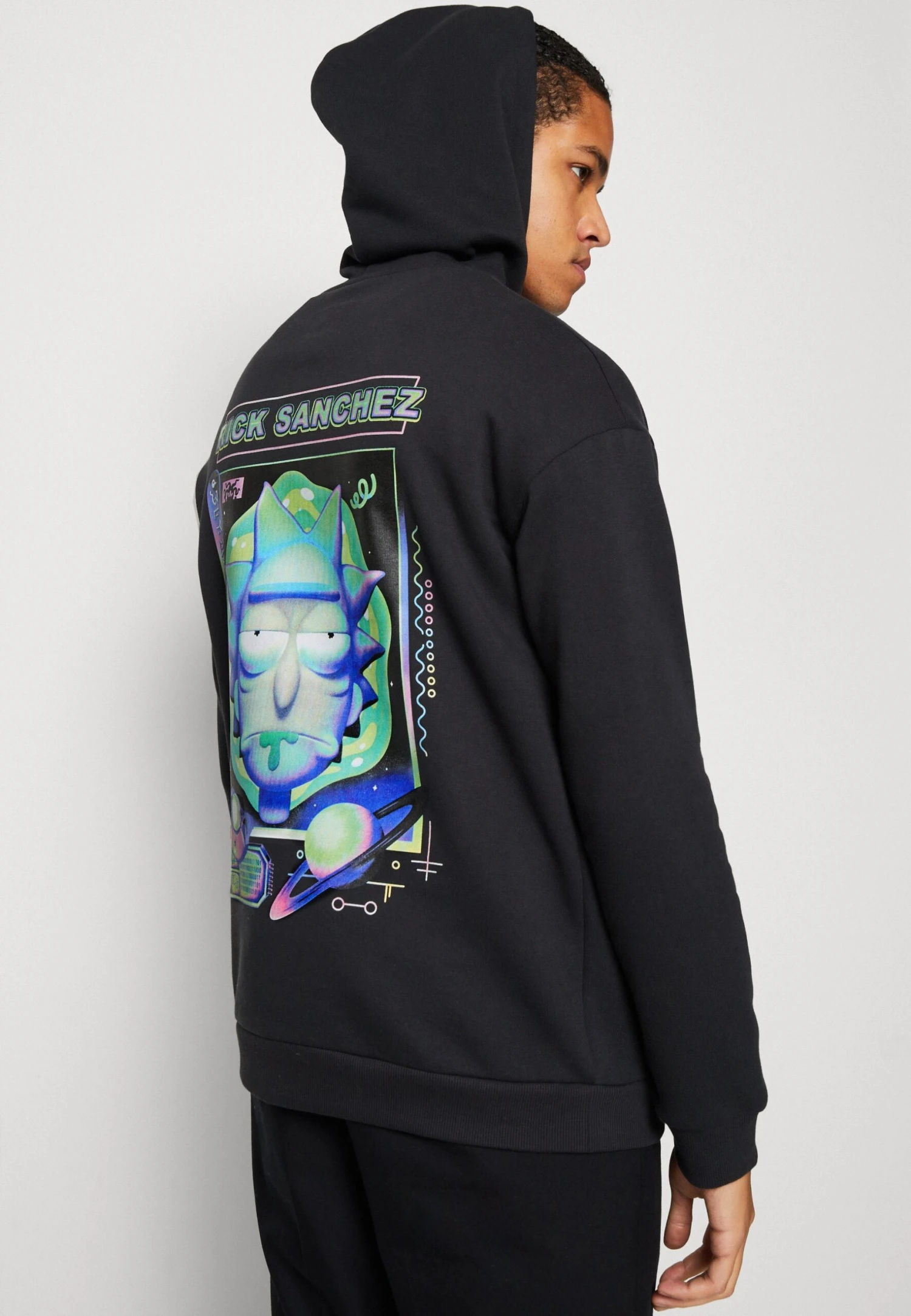 YOURTURN Rick And Morty Unisex - Hoodie - Black 4 YOURTURN Rick And Morty Unisex - Hoodie - Black - Afbeelding 4