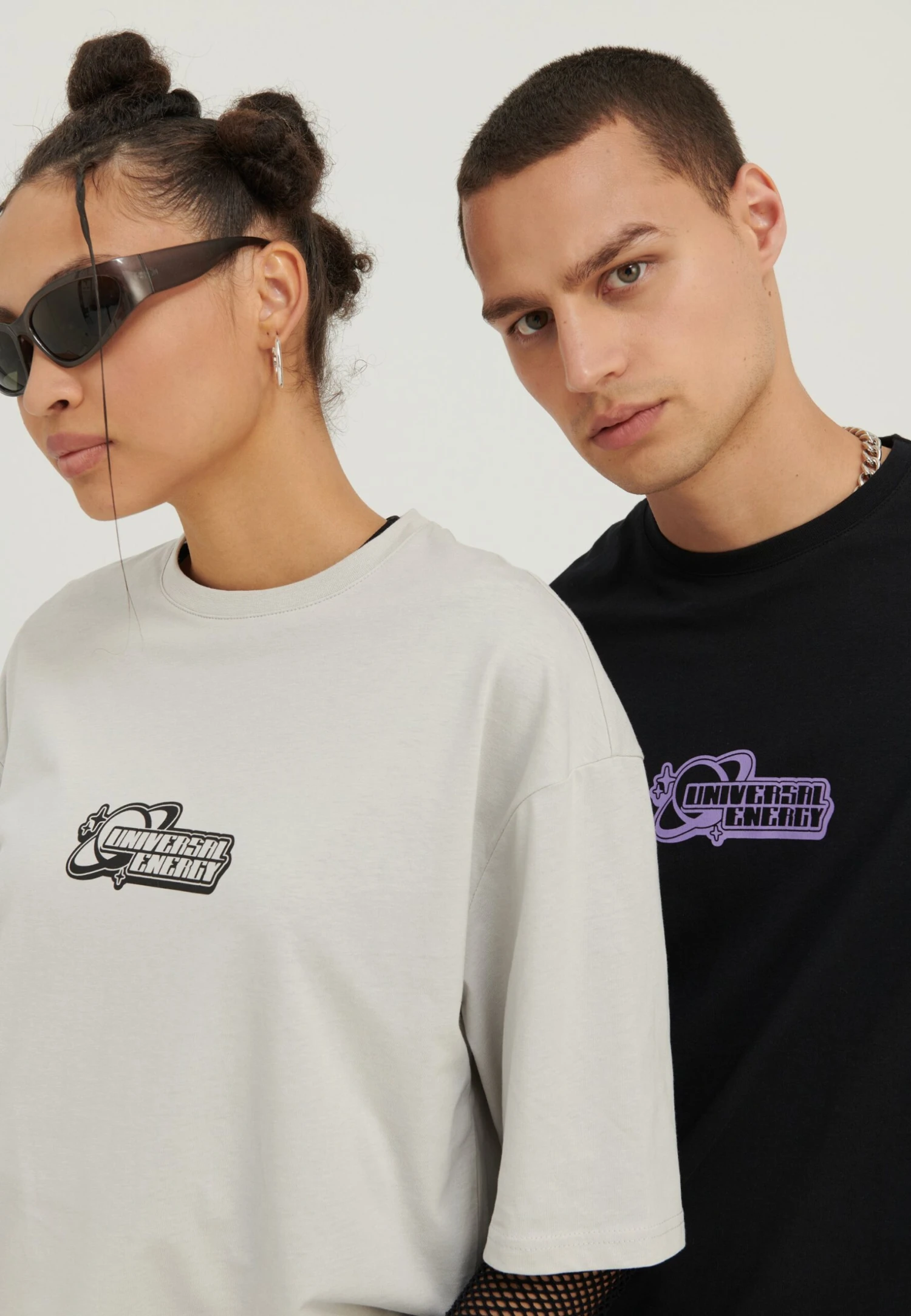 YOURTURN Unisex - T-Shirt Print - Light Grey 4 YOURTURN Unisex - T-Shirt Print - Light Grey - Afbeelding 4