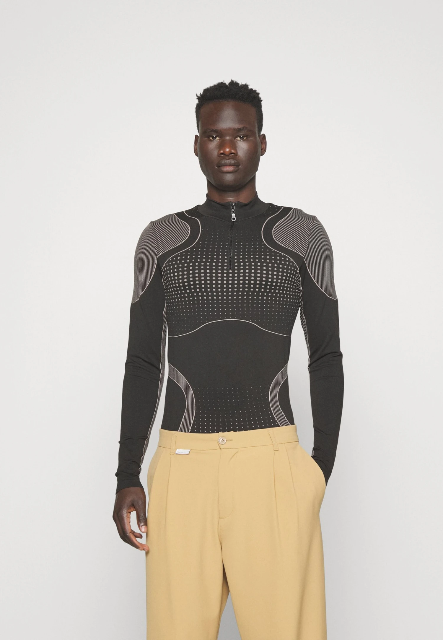 YOURTURN Jaquard Sports Unisex - Longsleeve - Black 1 YOURTURN Jaquard Sports Unisex - Longsleeve - Black