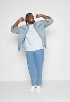 YOURTURN Unisex 2 Pack- T-Shirt Basic - Light Blue/Dark Blue