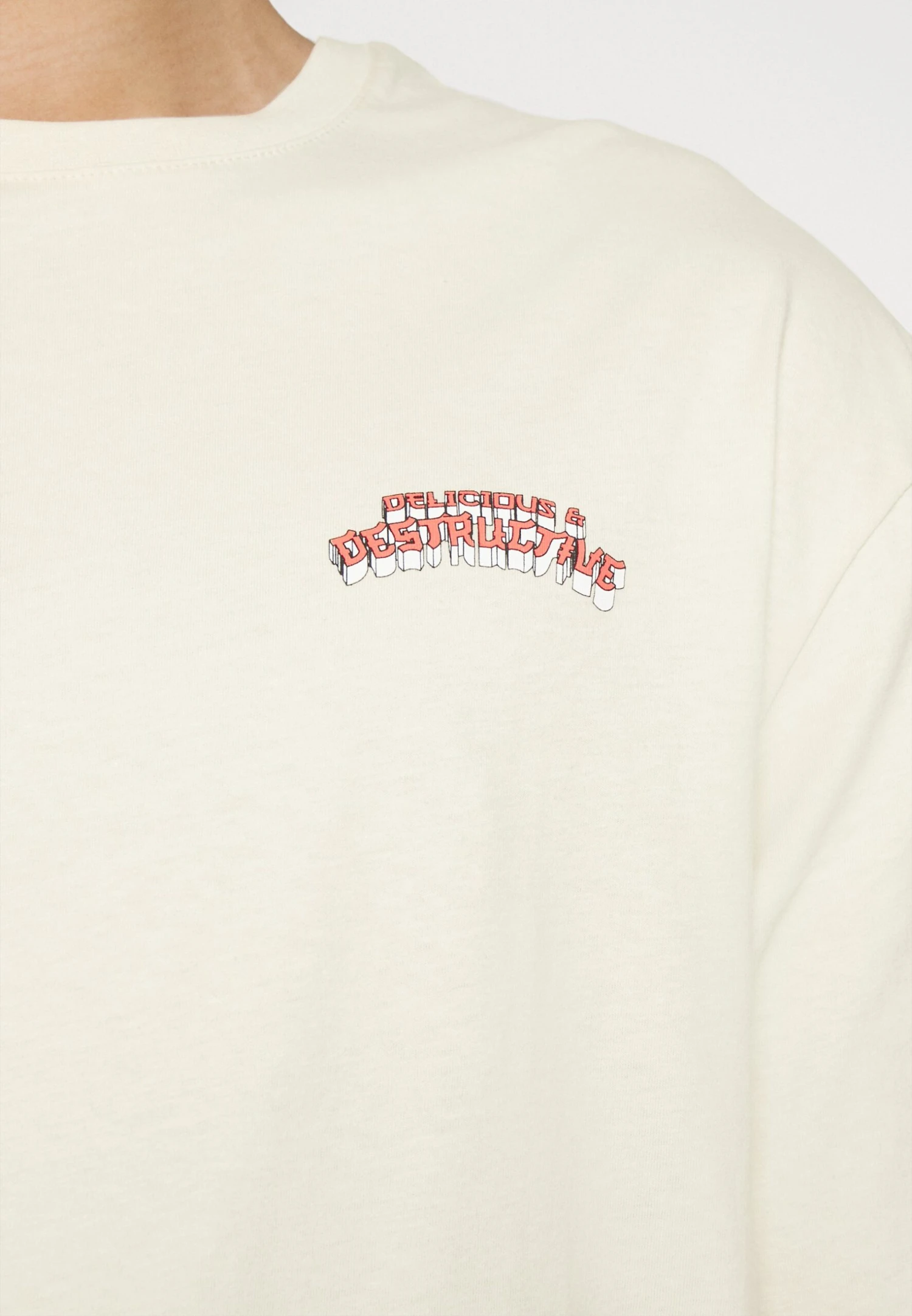 YOURTURN T-Shirt Print - Beige 5 YOURTURN T-Shirt Print - Beige - Afbeelding 5