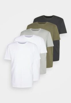 YOURTURN Unisex 5 Pack - T-Shirt Basic - White/Olive /Black 14 YOURTURN Unisex 5 Pack - T-Shirt Basic - White/Olive /Black -Yourturn Verkoopwinkel fd0cb44c209a4deebcd571033de05bdb
