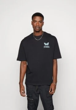 YOURTURN Chest Tee Unisex - T-Shirt Print - 802 - Black